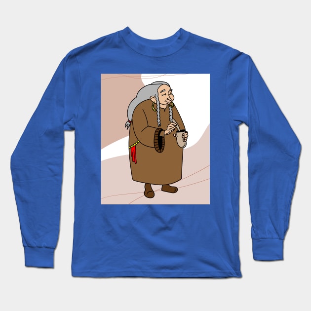 Funny Dwarf Garden Gnome Long Sleeve T-Shirt by flofin